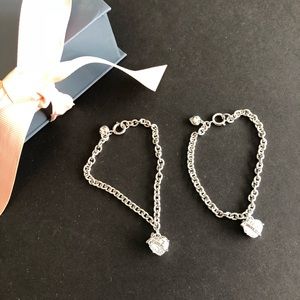 Juicy Couture charm bracelet w/crystal heart charm